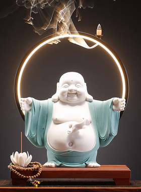 大肚弥勒佛福在眼前笑佛