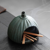 跨境陶瓷香炉圣Palo Santo holder秘鲁圣木燃烧盘托盘圣木托盘架