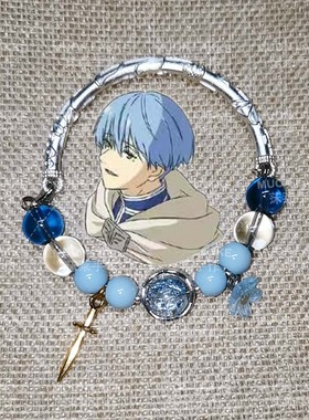 MUON LAKKE/辛美尔-原创蓝色瓷珠半镯男女款cos手串闺蜜生日礼物