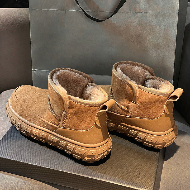 桑坡轮胎底雪地靴男2025冬季