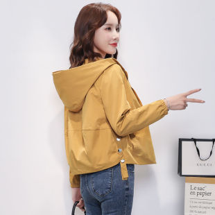 短外套小个子2021年春秋新款 宽松休闲百搭女士洋气减龄薄外套 韩版