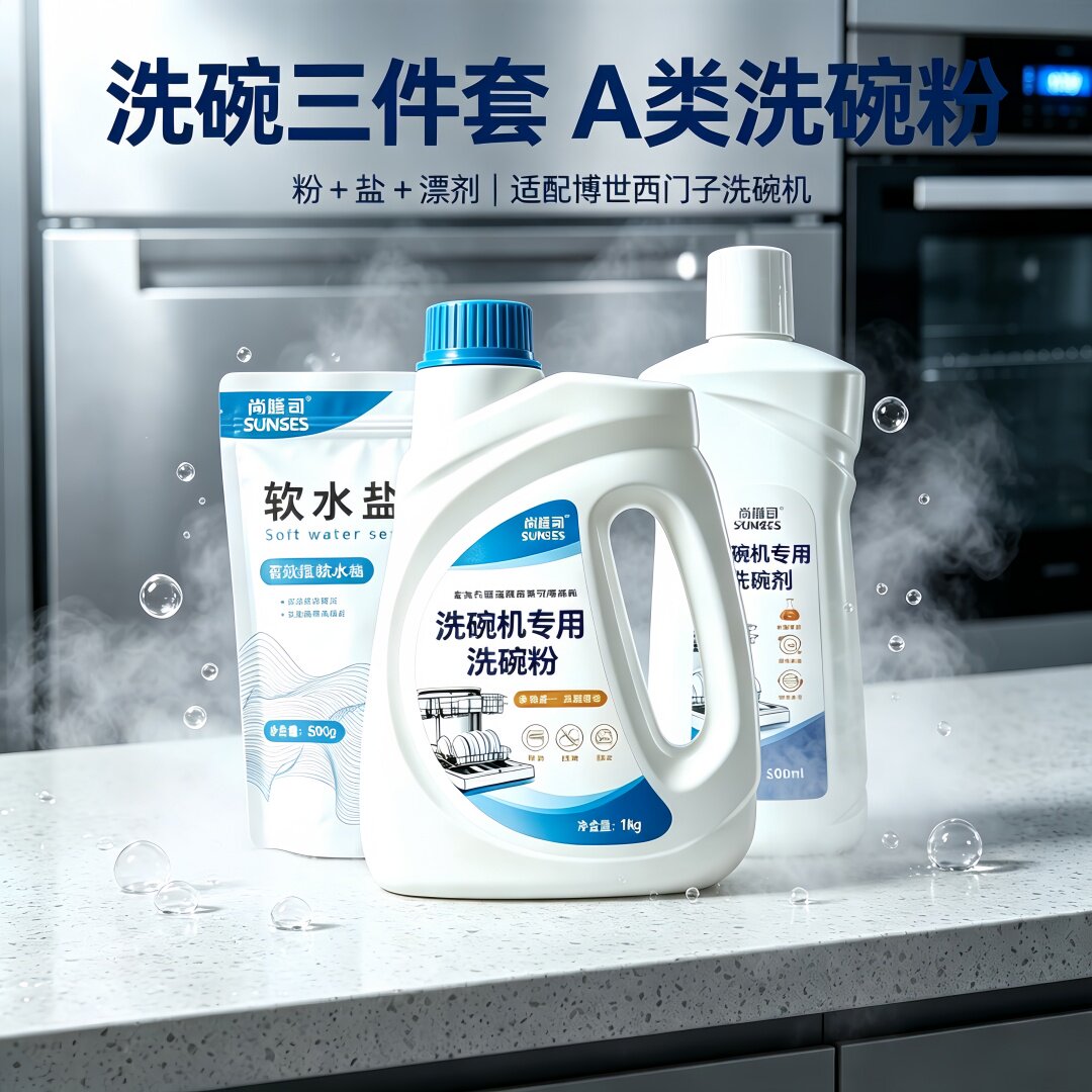 西门子洗碗机专用洗涤剂套装清洗剂A类洗碗粉博世清洁剂漂洗剂块