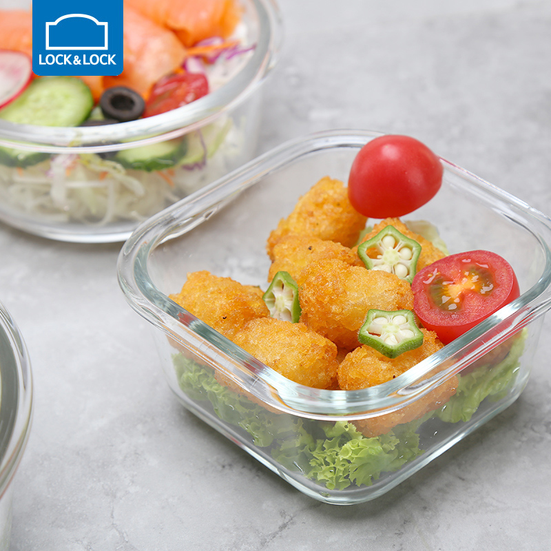 380ML【乐扣乐扣】玻璃密封保鲜盒