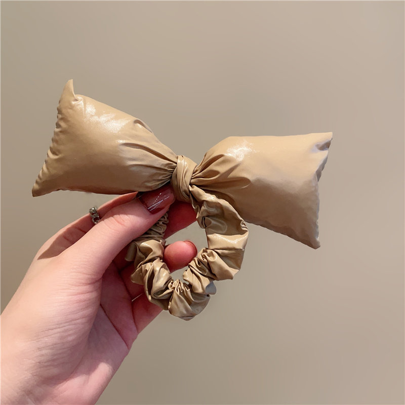 气质蝴蝶结纯色发圈东大门百发饰