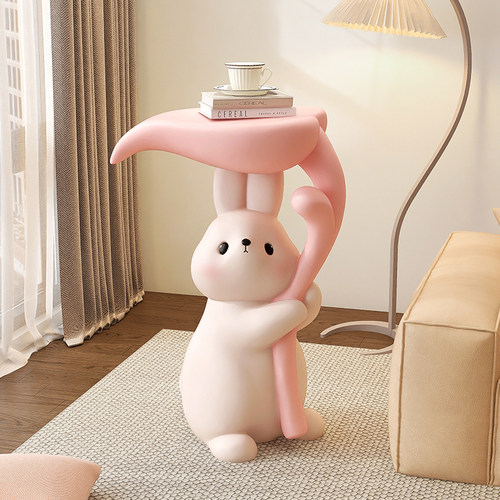 耐仕达兔子沙发旁落地摆件家居饰品床头茶几收纳客厅电视柜装饰