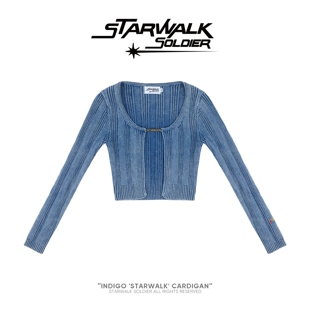 starwalk紧身针织开衫