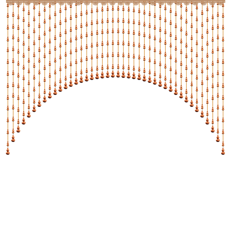 桃木葫芦珠帘门帘门对门隔断帘家用客厅卧室卫生间水晶帘子免打孔