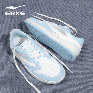 鸿星尔克官方正品男鞋春秋新款蓝白拼色低帮休闲板鞋学生运动鞋子