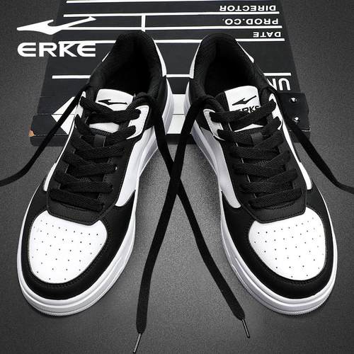 鸿星尔克男鞋冬季新款皮面