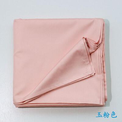 新疆长绒棉纯棉床单单件100全棉贡缎纯色粉色被单枕套三件套裸睡