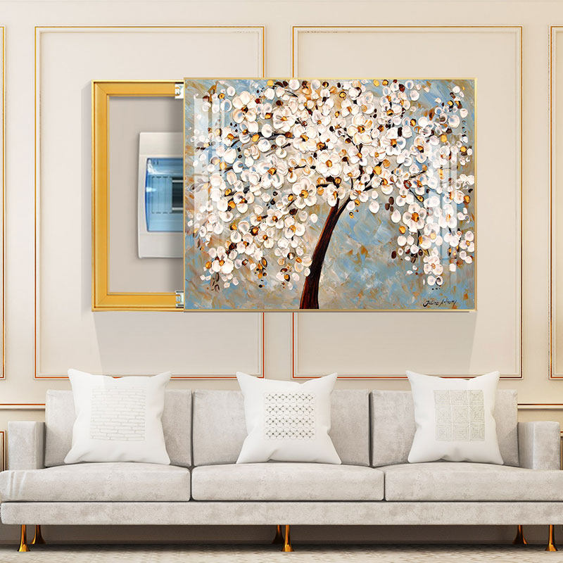 美式电表箱装饰画北欧轻奢免遮挡