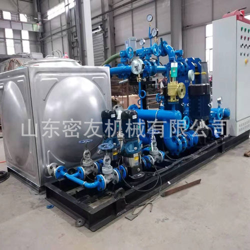 蒸汽水供暖管壳式换热机组 小区酒店生活热水螺旋缠绕式换热站