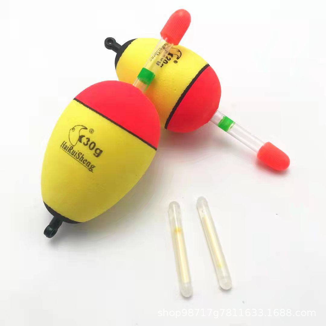 泡沫漂浮标抛竿爆炸钩鲢鳙可插夜光棒大肚漂阿波漂 矶钓浮漂远投