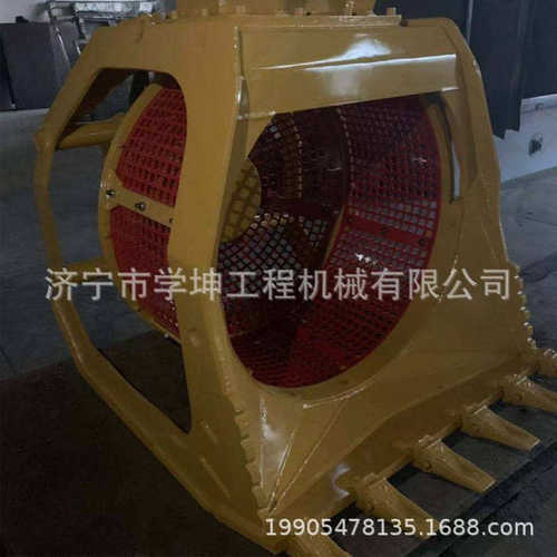 滚筒筛分斗 挖机旋转筛分斗 专业分拣设备 质量保证