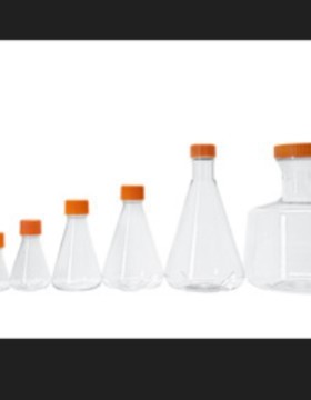 赛普822010 125mL PC锥形摇瓶袋装灭菌橙色透气盖