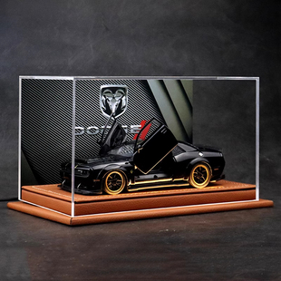 红眼恶魔道奇地狱猫SRT改装版肌肉跑车模型仿真合金限量收藏礼物