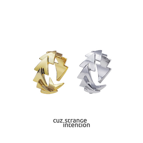 杨超越同款CuzStrangeIntention追光开口戒指小众原创设计师潮牌