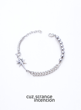 俞更寅同款CuzStrangeIntention八芒星手链小众原创设计潮牌情侣