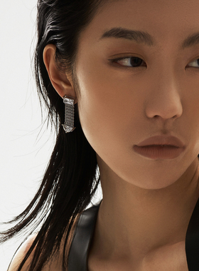 周雨彤同款CuzStrangeIntention流瀑耳坠原创小众设计师潮牌情侣