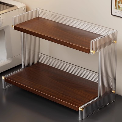 亚克力桌面杯子收纳置物架餐桌台面水杯架高级感轻奢咖啡杯储物柜