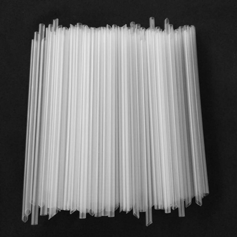 豆浆杯吸管 一次性透明尖头现磨豆浆吸管 塑料硬质独立散装王华庚
