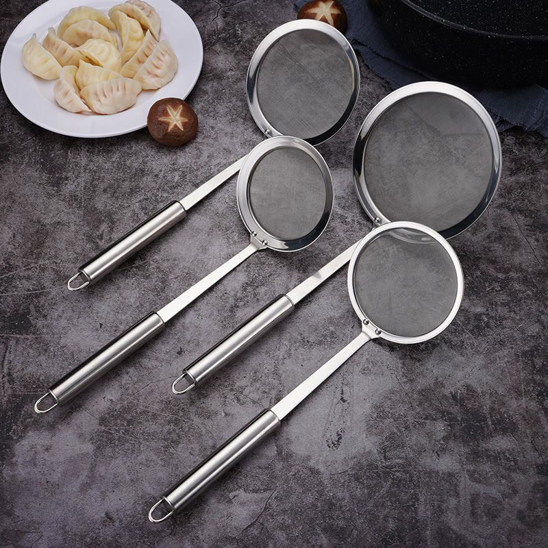 304不锈钢过滤勺厨房油脂滤油勺捞泡沫油隔豆浆过滤网漏勺去油渣