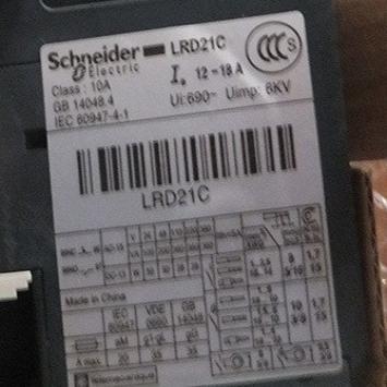 LRD21C热过载继电器 12-18A议价