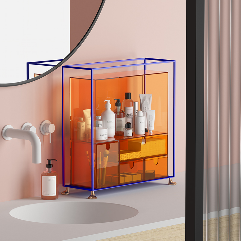 空之喵喵ins风防尘化妆品收纳盒