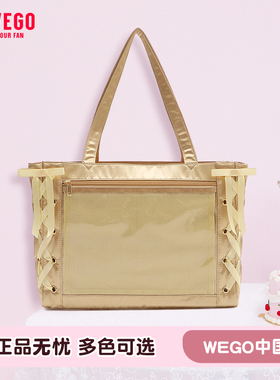 WEGO丝带痛包S缎面丝皇休闲手提单肩包包托特包二次元谷子痛文化
