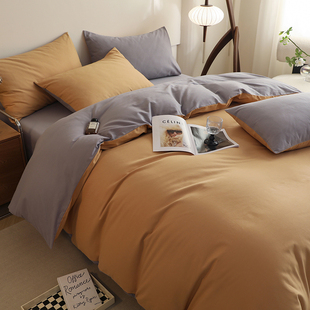 款 单独被套单件被罩全棉纯棉2026新款 加厚磨毛a类200x230纯色四季