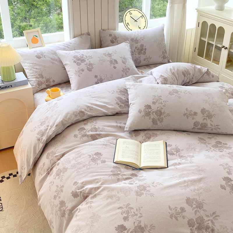 纯棉磨毛被套单件被罩加厚全棉2025新款200x230床单四件套超柔软