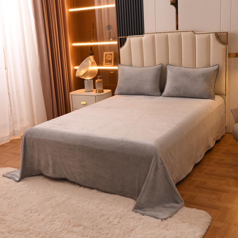珊瑚绒床单单件不掉毛不褪色