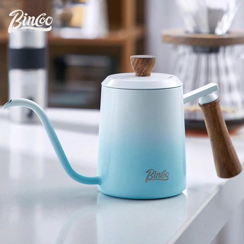 bincoo咖啡手冲壶小型迷你可携式咖啡壶长嘴细口耳挂壶不锈钢可明