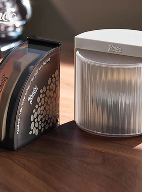 Bin Coo咖啡滤纸收纳盒手冲蛋糕滤纸收纳架防尘盒V形v60滤纸通用