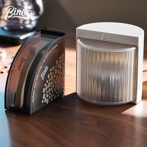 Bin Coo咖啡滤纸收纳盒手冲蛋糕滤纸收纳架防尘盒V形v60滤纸通用