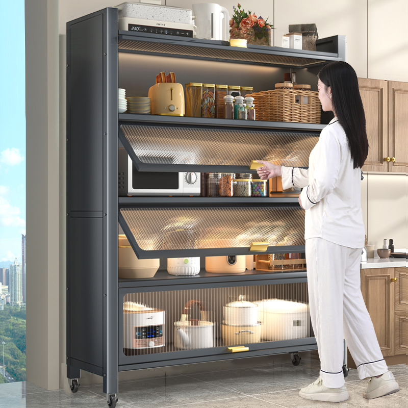 加宽44cm厨房置物架微波炉轻松放