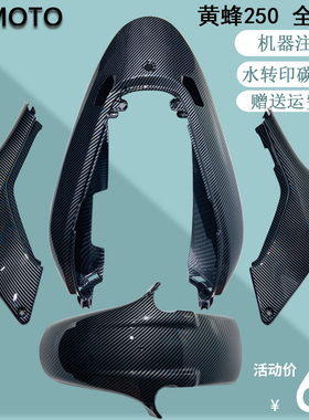 摩托车机车配件改装全车壳碳纤维导流罩前挡泥边盖后尾 小黄蜂250