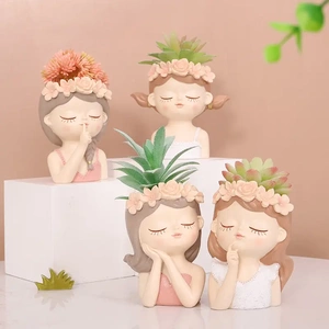 创意仙女树脂小花盆阳台园艺