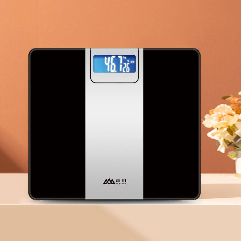 香山电子称台秤eb4030h智能体重秤家用称重电子称人体秤gt黑色