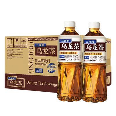 三得利乌龙茶无糖500ml0糖0脂