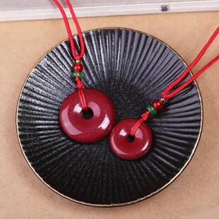 2026朱砂吊坠葫芦扣挂件貔貅本命年儿童项链观音男佛女心经符