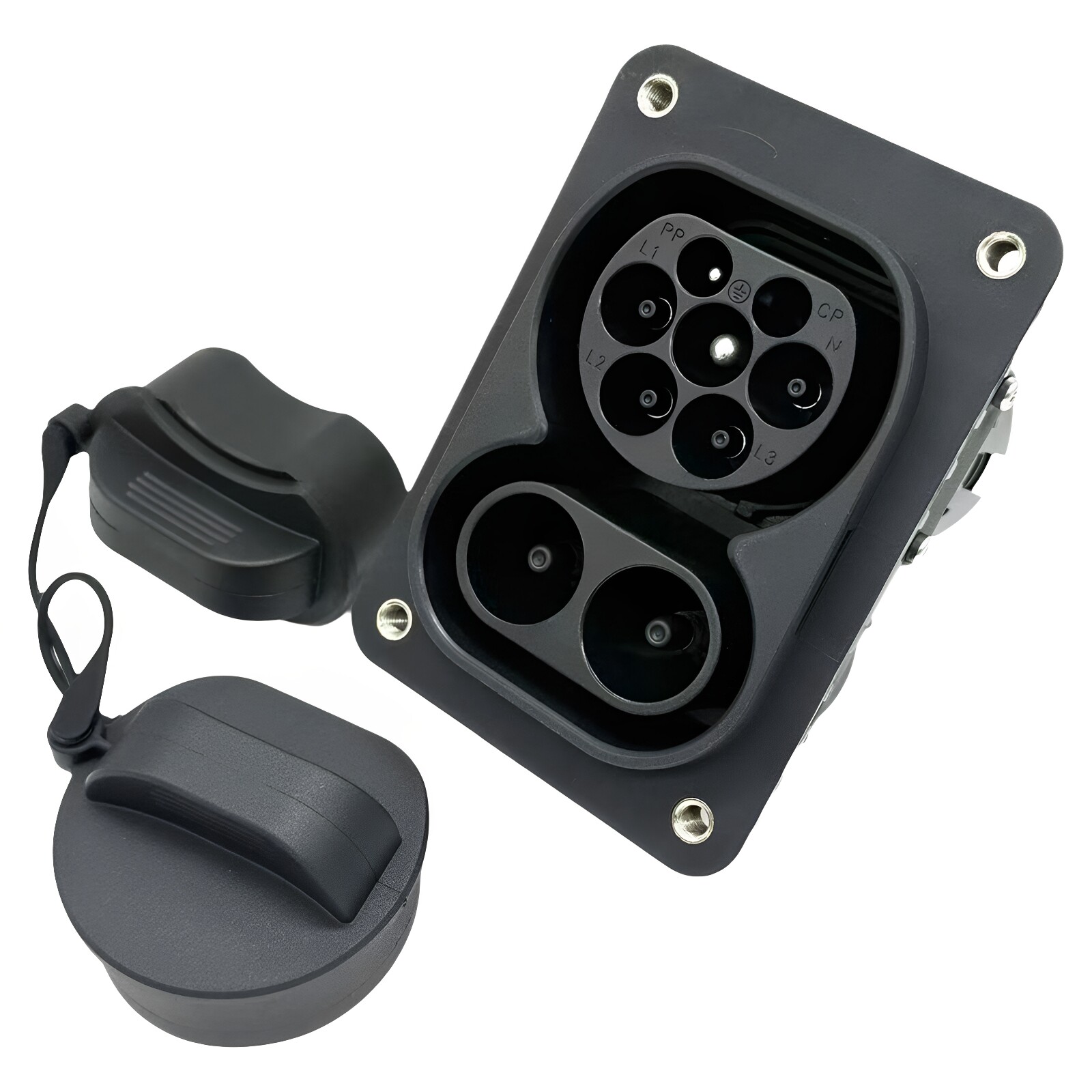 欧标直流ccs2充电枪欧标插座80A150A200A快充超充连接器DUOSIDA