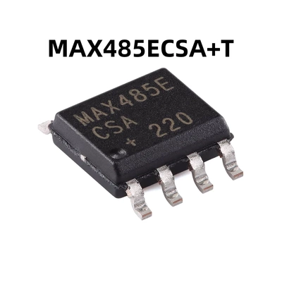 MAX485ECSA+T 原装SOIC-8限摆率 低功耗 RS-485/RS-422收发器芯片