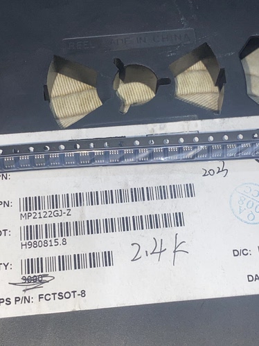 全新原装现货 MP2122GJ-Z 17+ SOT23-8