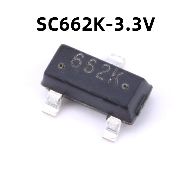 100PCS SC662K-3.3V SOT-23 250mA 原装正品 贴片 低压差电压稳压