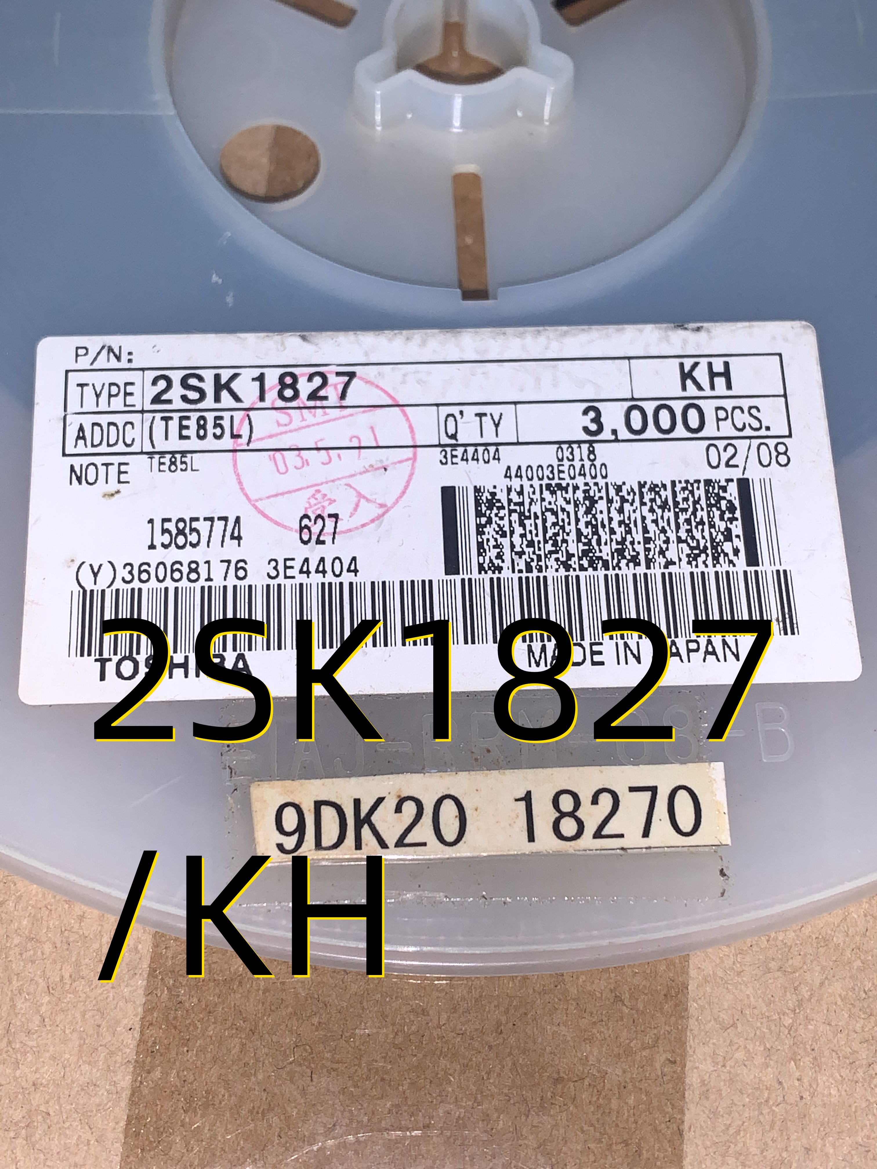 2SK1827/KH  03+ SOT323  原装现货