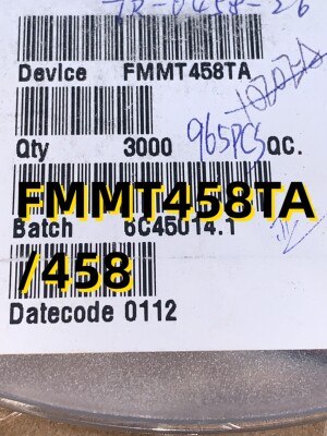 FMMT458TA/458  01+ SOT23  原装现货
