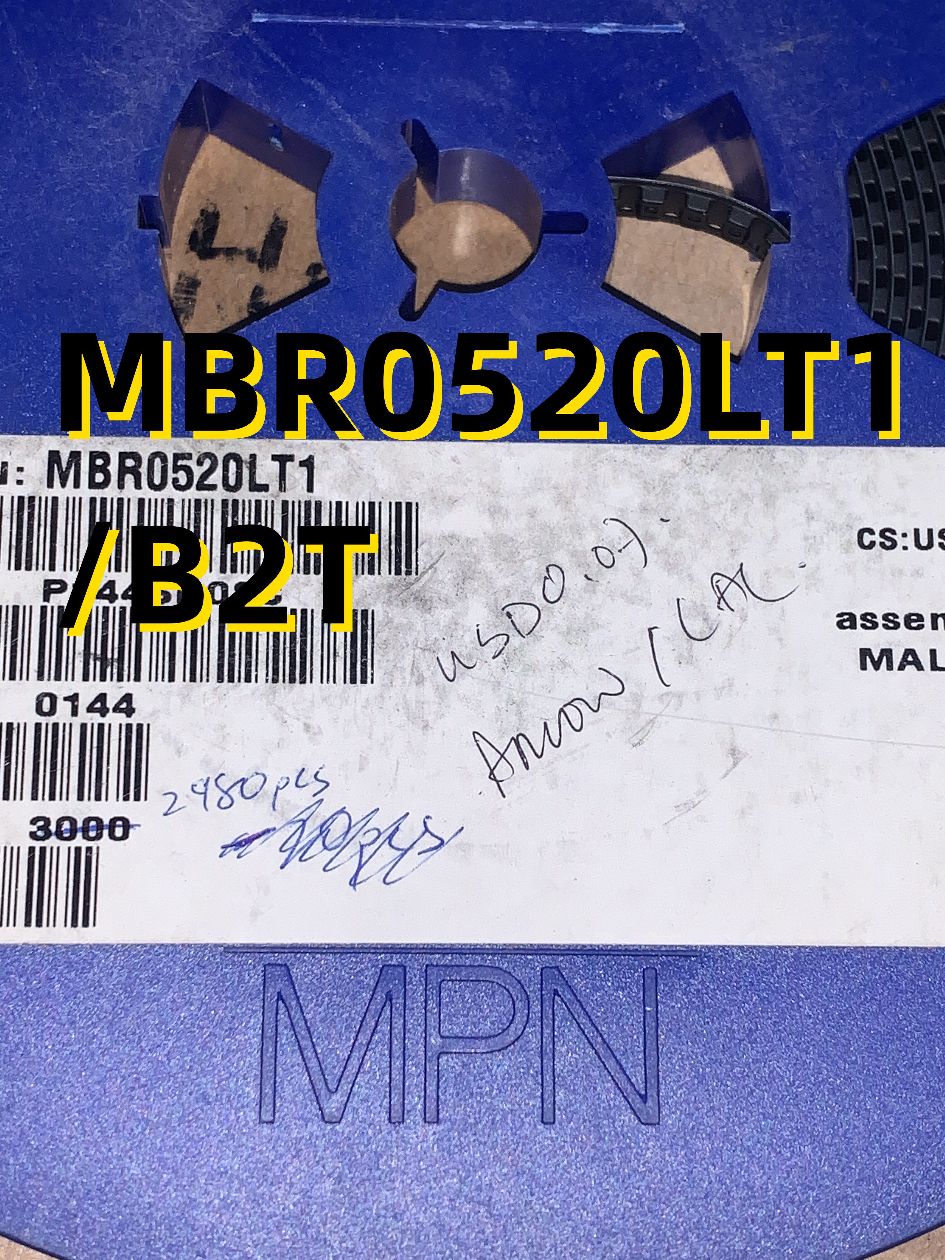 MBR0520LT1/B2T  01+ SOD123  原装现货