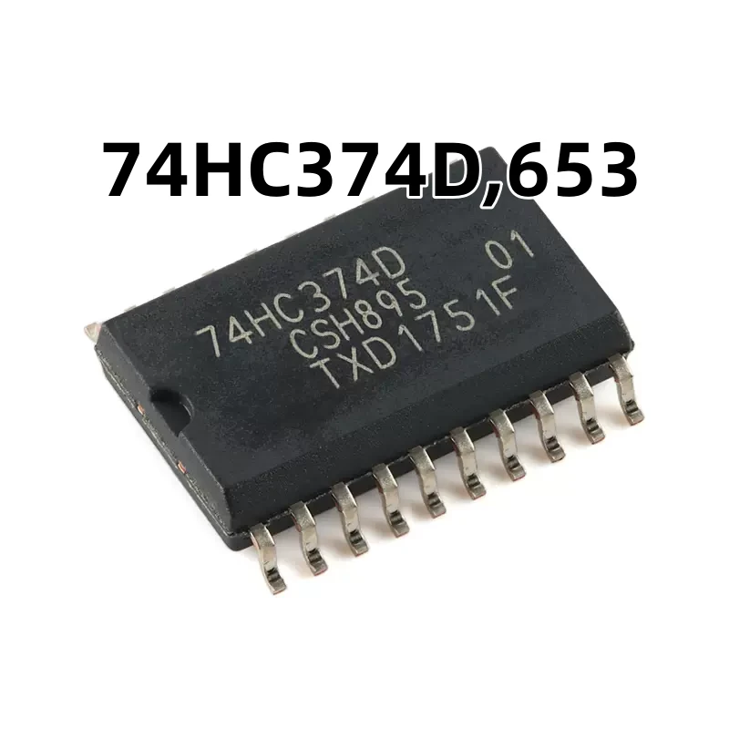 74HC374D,653 SOIC-20 八路D型触发器 正边沿触发 三态原装正品