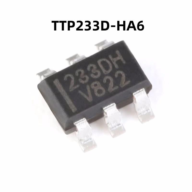 TTP233D-HA6原装正品 贴片  SOT23-6 单按键触摸检测芯片